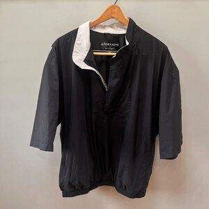 FootJoy DryJoys Black Waterproof Short Sleeve Pullover Jacket‎ Size L
